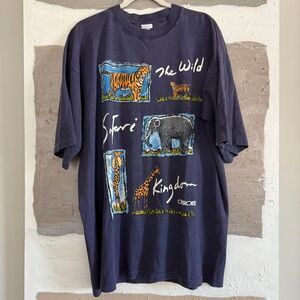Vintage faded "The Wild Kingdom" nature shirt